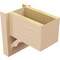 Ekena Millwork 8-in W x 12-in D x 12-in H Funston Block Rough Cedar Woodgrain TimberThane Outlooker, Primed Tan OUTUR080X12X12FST44RCPR - alternate 6